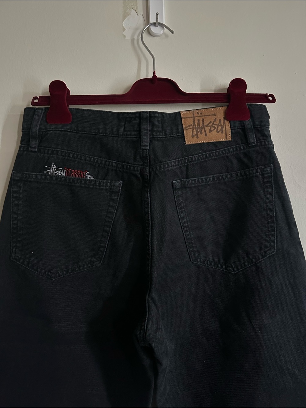 New Stussy Classic black washed jeans